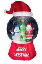 Inflatable Christmas snow globes at walmart